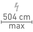 Max. Einspeisung: 504 cm