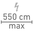 Max. Einspeisung: 550 cm