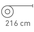 Rollenlänge: 216 cm